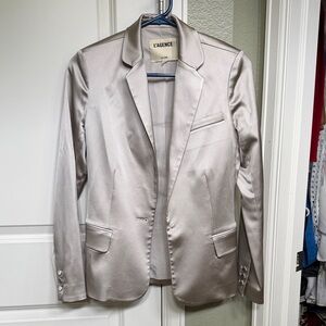 L'AGENCE Metallic Champagne Blazer